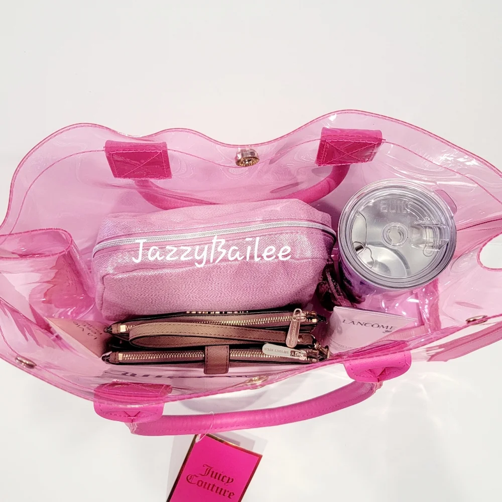 Juicy Couture Clear Pink Tote - Picture 4 of 6